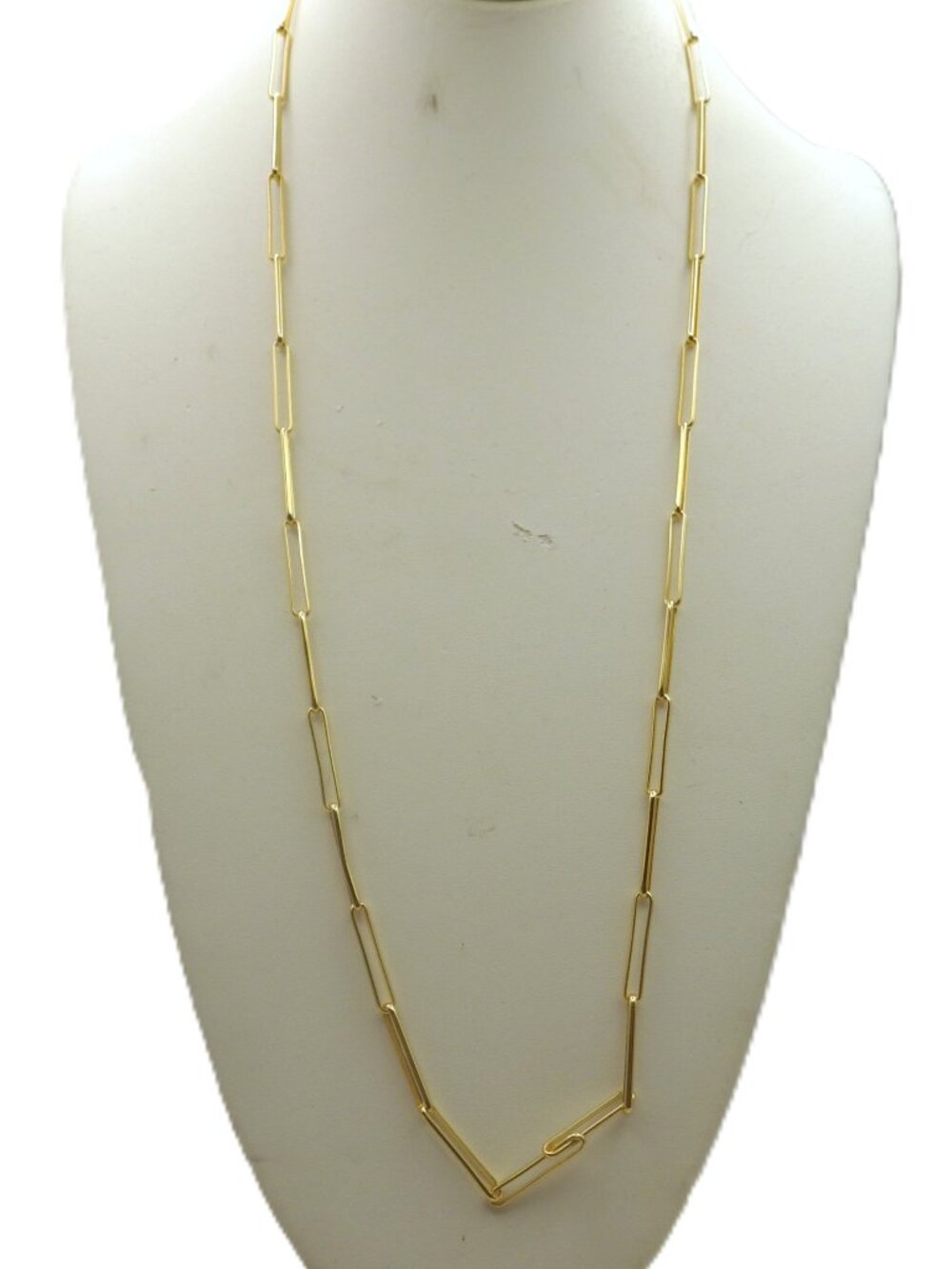 J. Crew Dainty Gold-Plated Paper-Clip Necklace